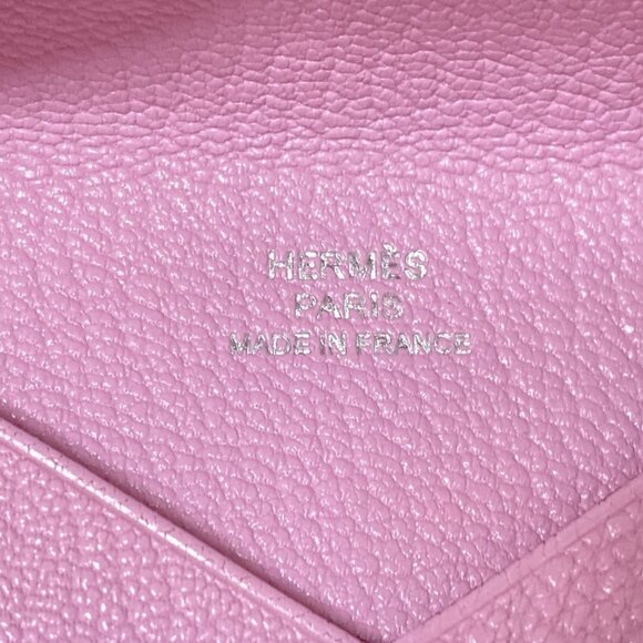 Auth HERMES Calvi - Mauve Sylvestre Veau Epsom D Card Case - Picture 10 of 11